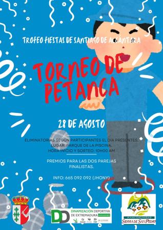 Imagen Torneo petanca - Santiago de Alcántara