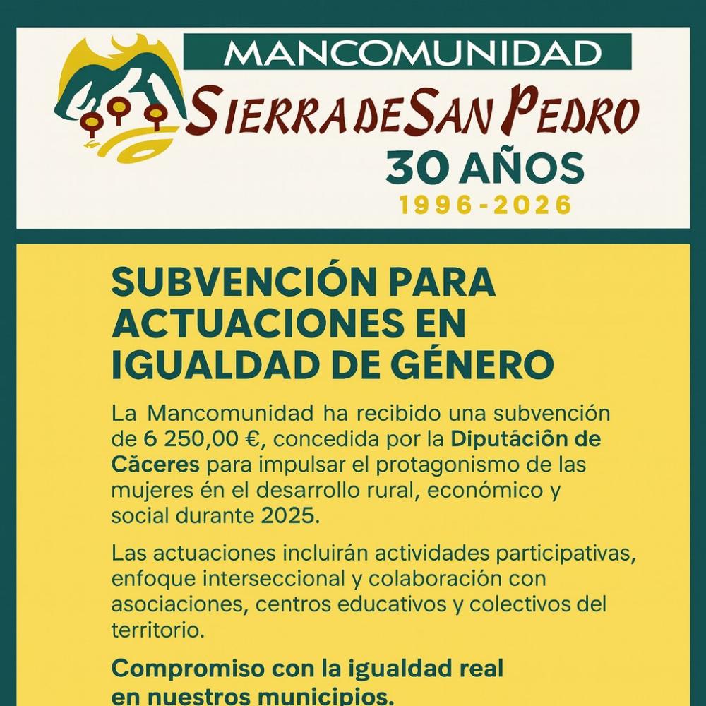 Imagen LA MANCOMUNIDAD DESARROLLARÁ UN NUEVO PLAN COMARCAL DE IGUALDAD DE GÉNERO.