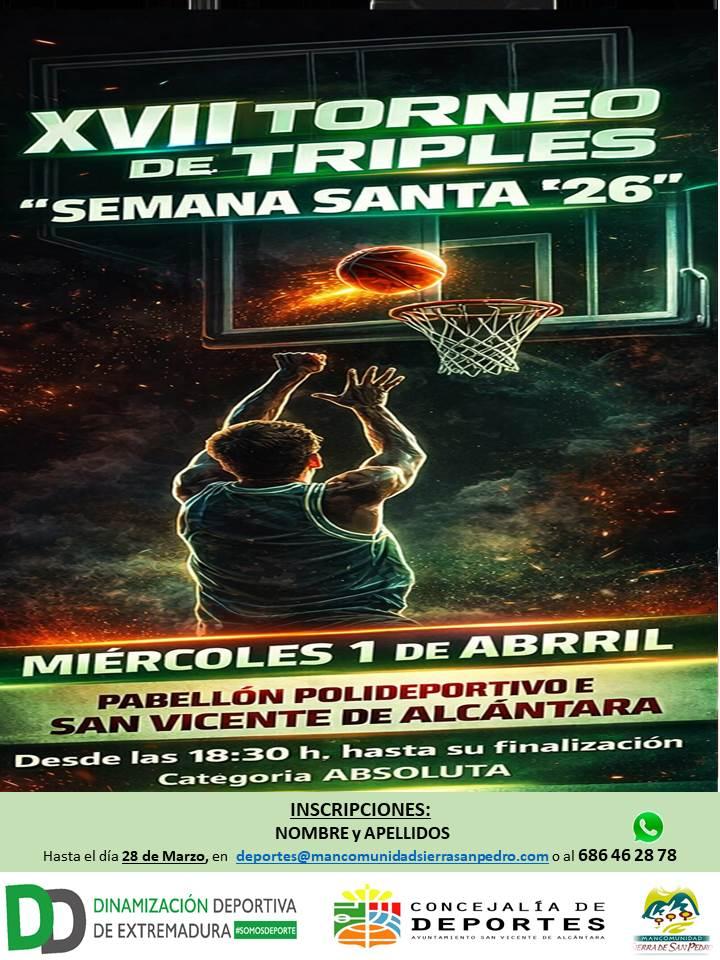 Imagen XVII Torneo de triples - San Vicente de Alcántara
