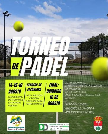 Imagen Torneo de Padel - Herrera de Alcántara