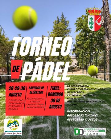 Imagen Torneo de Pádel - Santiago de Alcántara