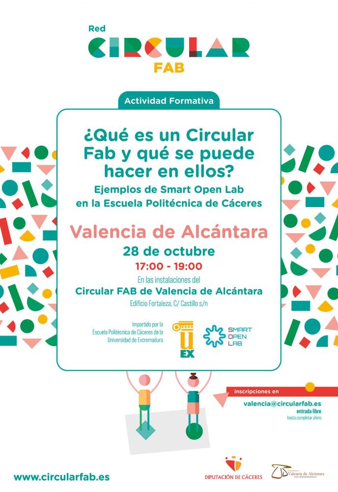 Imagen Circular FAB Valencia de Alcántara: Taller gratuito en el Circular Fab (28 de octubre)